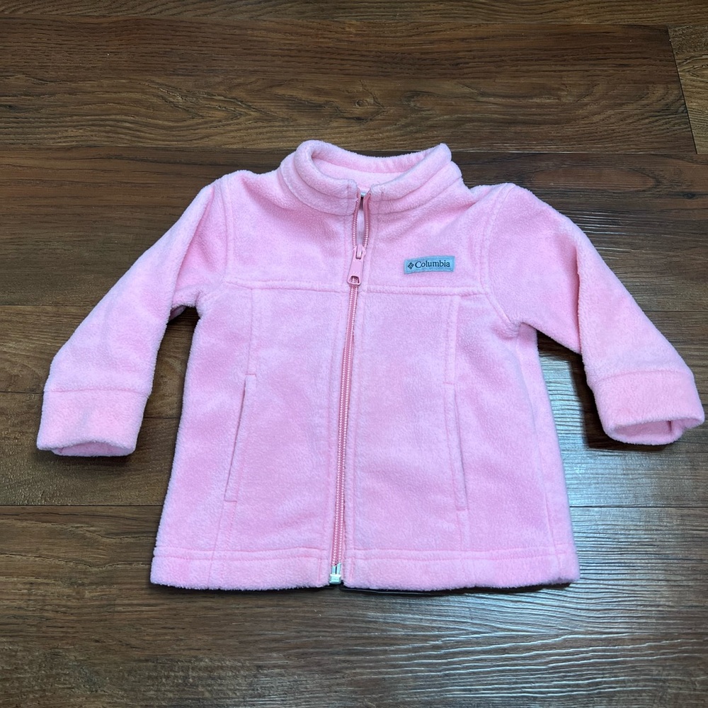 Columbia baby girl Pink Fleece jacket 6-12 months